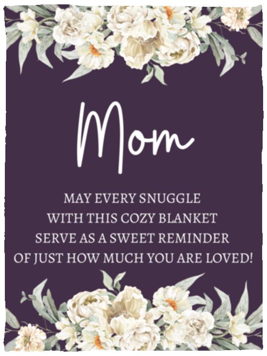 Mom Flower Blanket | Mother's Day Gift