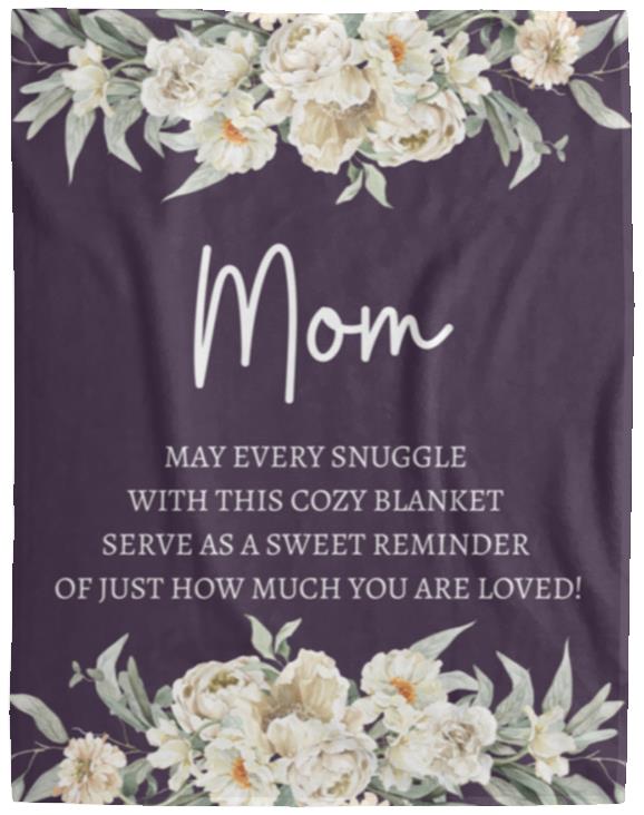 Mom Flower Blanket | Mother's Day Gift