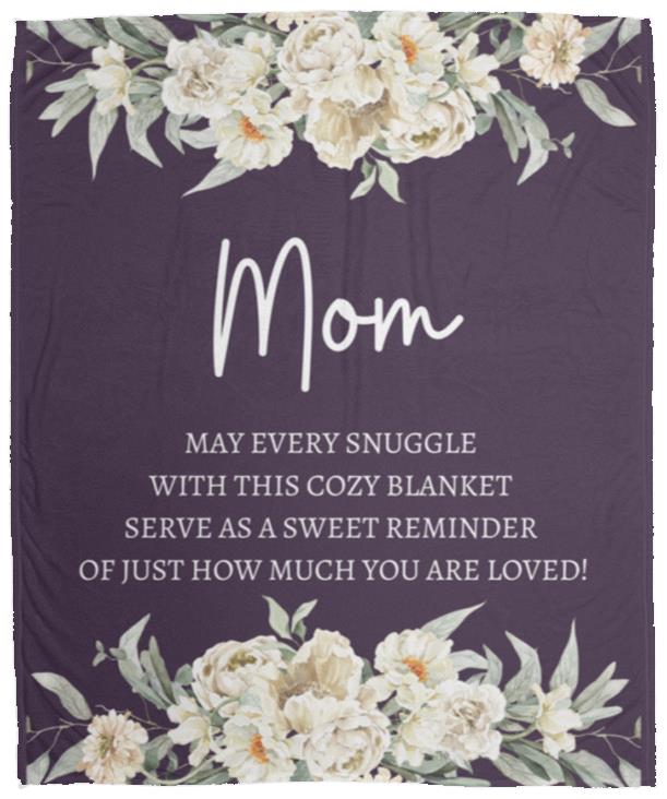 Mom Flower Blanket | Mother's Day Gift