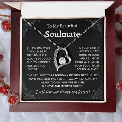 To My Beautiful Soulmate | Forever Love Necklace