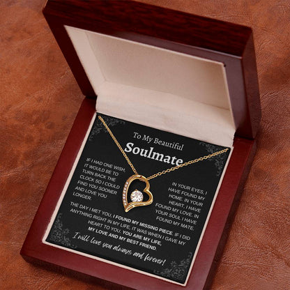 To My Beautiful Soulmate | Forever Love Necklace