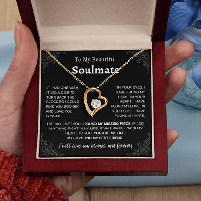 To My Beautiful Soulmate | Forever Love Necklace