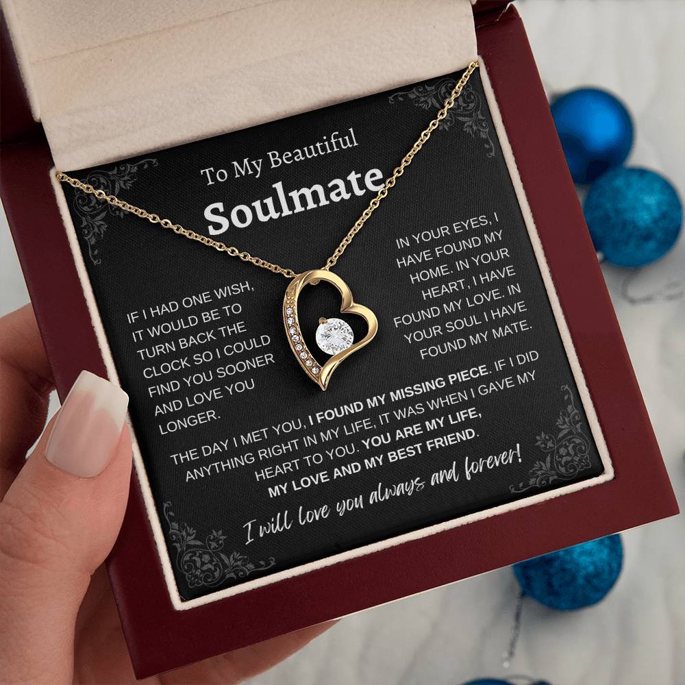 To My Beautiful Soulmate | Forever Love Necklace