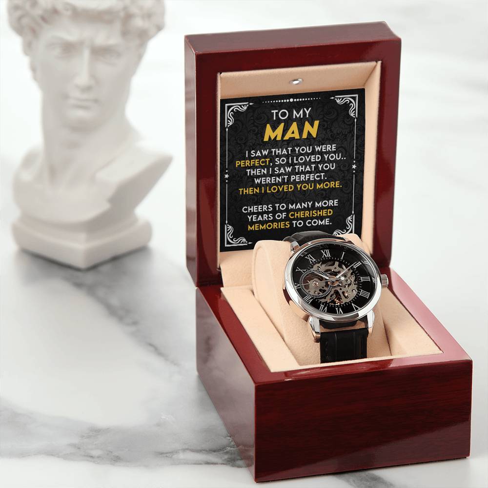 To My Soulmate | Men's Openwork Watch