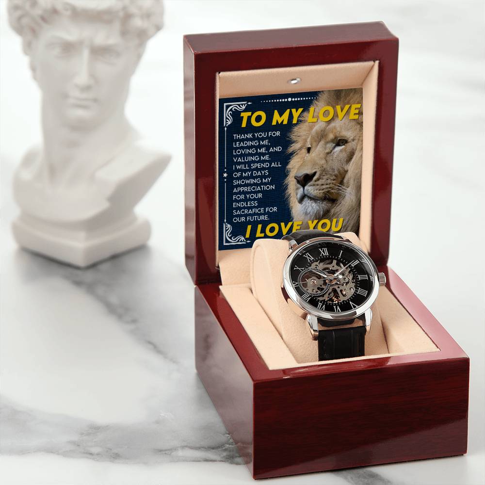 To My Dad | To My Soulmate | Men's Openwork Watch