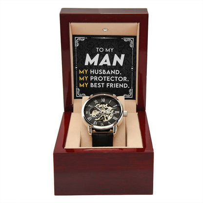 To My Man | Men's Openwork Watch