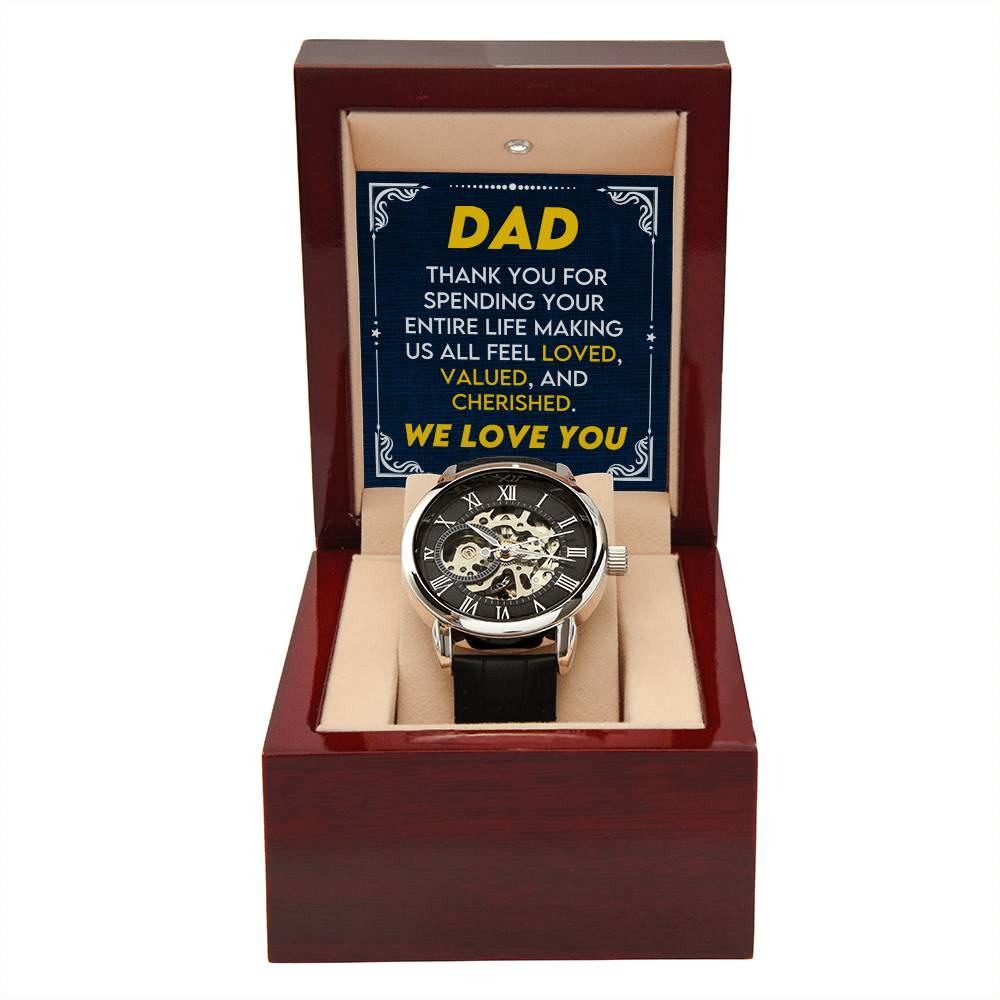 To My Dad | Men's Openwork Watch