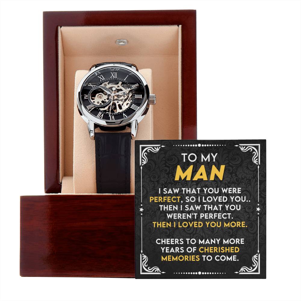 To My Soulmate | Men's Openwork Watch