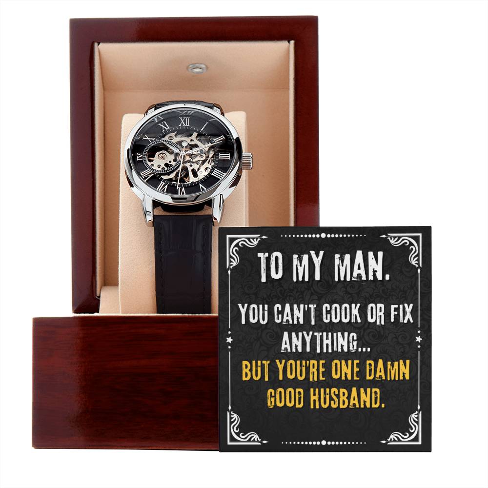 To My Man | Men's Openwork Watch