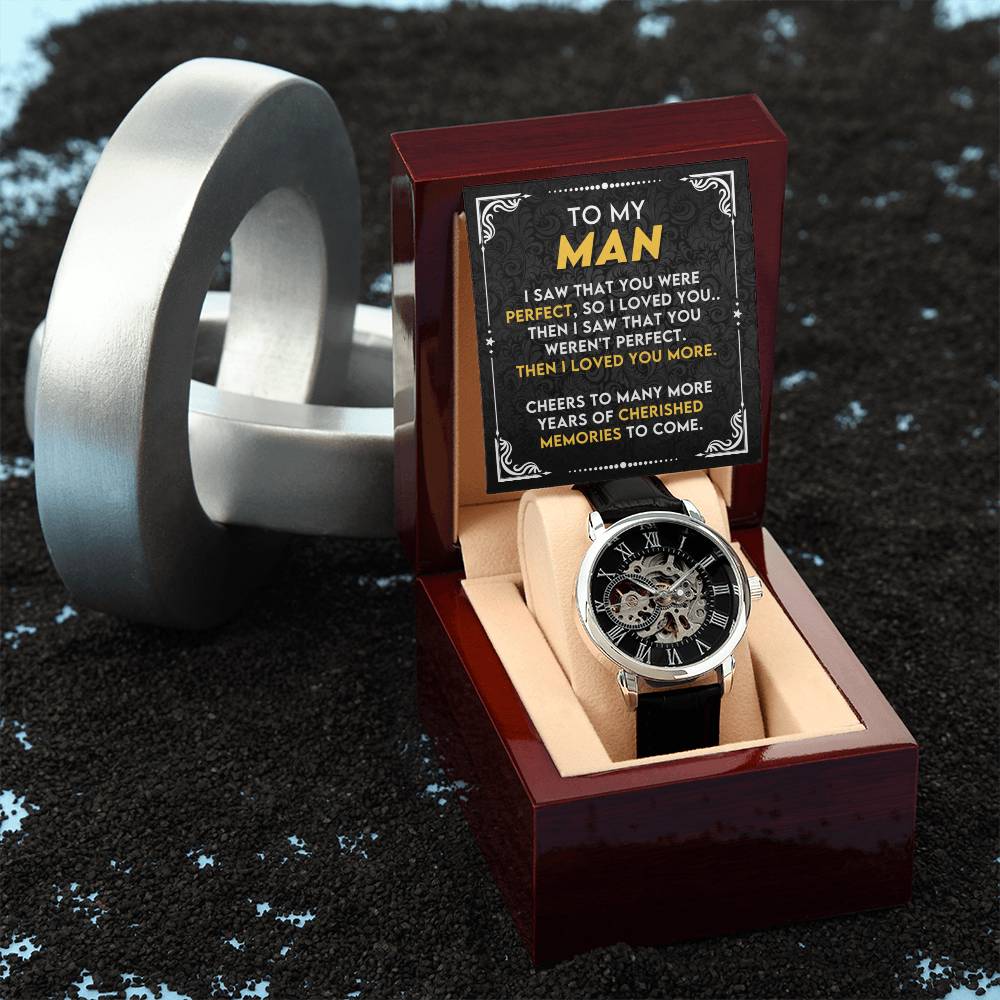 To My Soulmate | Men's Openwork Watch