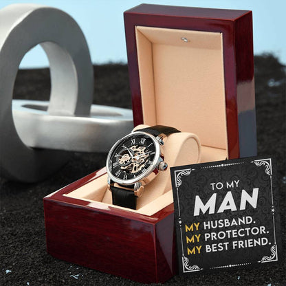 To My Man | Men's Openwork Watch