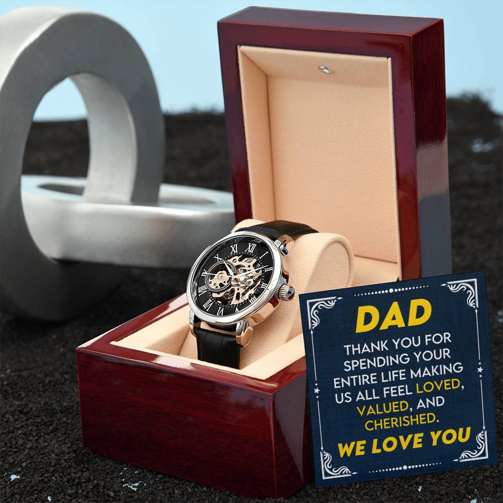 To My Dad | Men's Openwork Watch