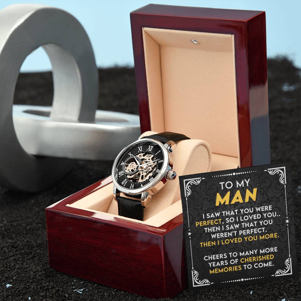 To My Soulmate | Men's Openwork Watch