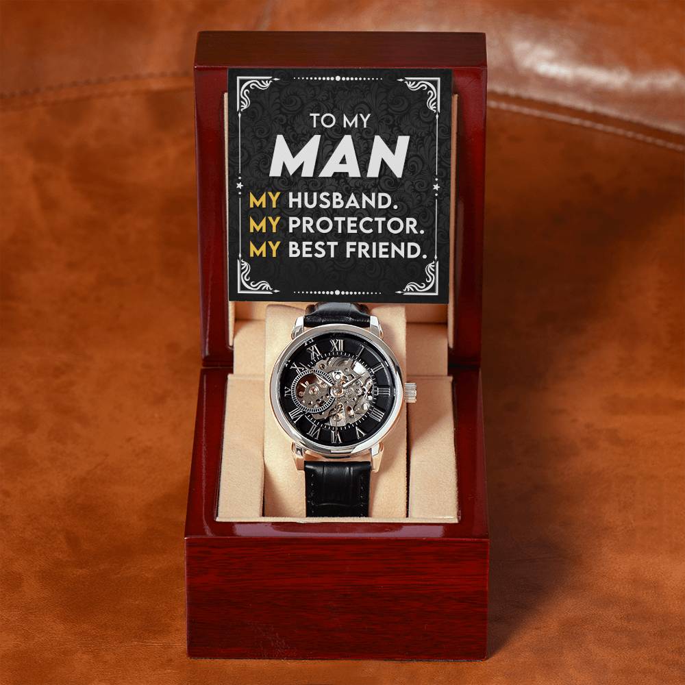 To My Man | Men's Openwork Watch