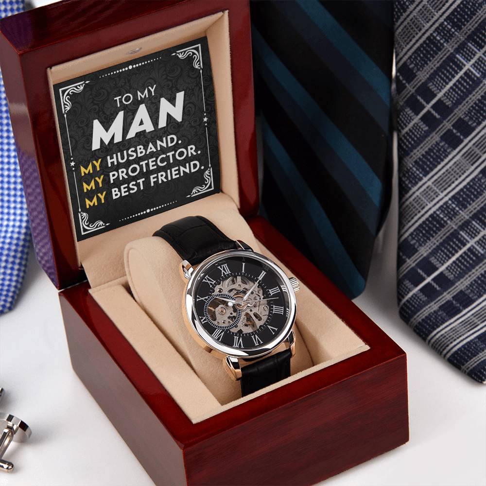 To My Man | Men's Openwork Watch