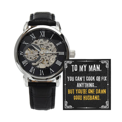 To My Man | Men's Openwork Watch