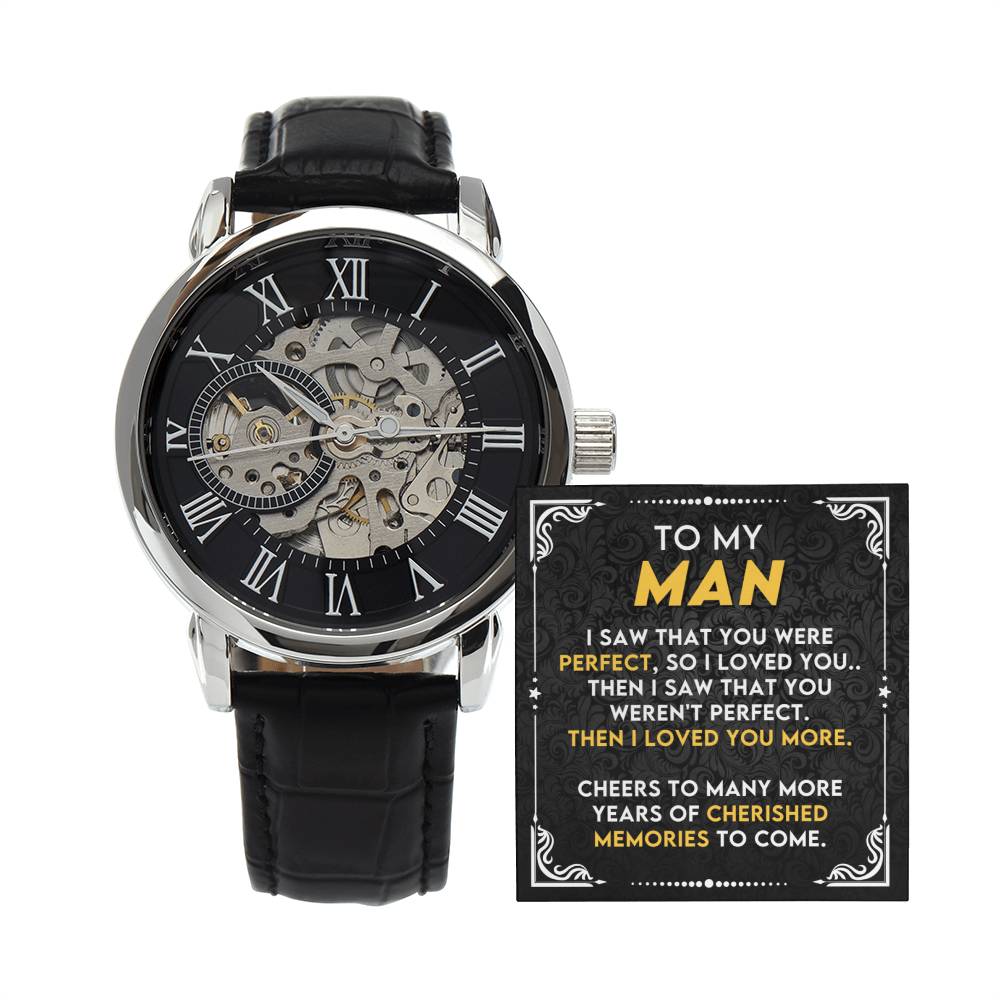 To My Soulmate | Men's Openwork Watch