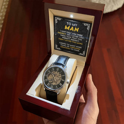 To My Soulmate | Men's Openwork Watch