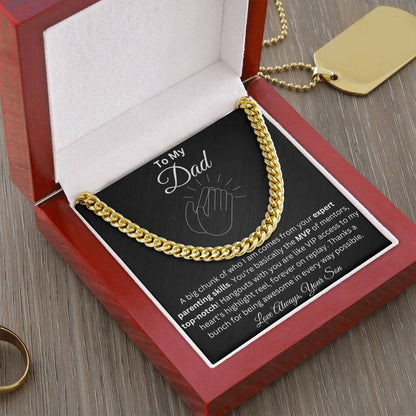 To my Dad | Dad Gift | Cuban Link Chain