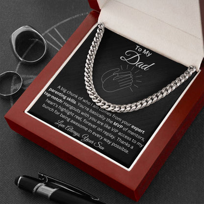 To my Dad | Dad Gift | Cuban Link Chain