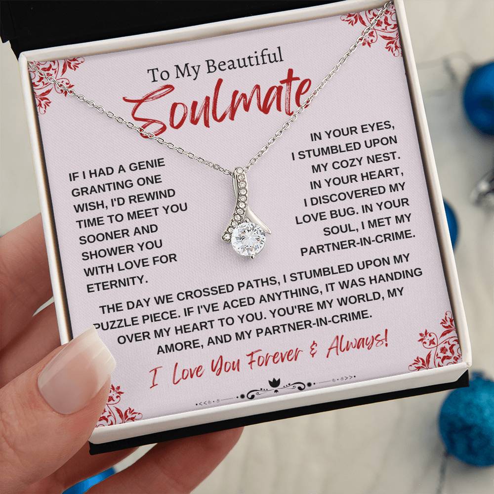 To My Beautiful Soulmate | Alluring Beauty Necklace