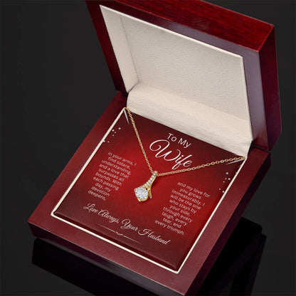 To My Wife - I'll Love You Always (Alluring Beauty Necklace)