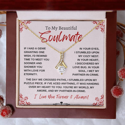 To My Beautiful Soulmate | Alluring Beauty Necklace