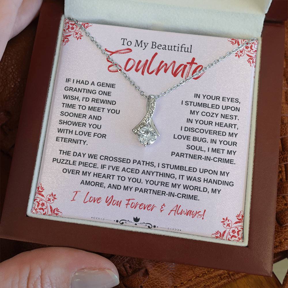 To My Beautiful Soulmate | Alluring Beauty Necklace