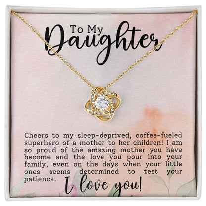 To my Daughter | Gift for Daughter | Love Knot Necklace