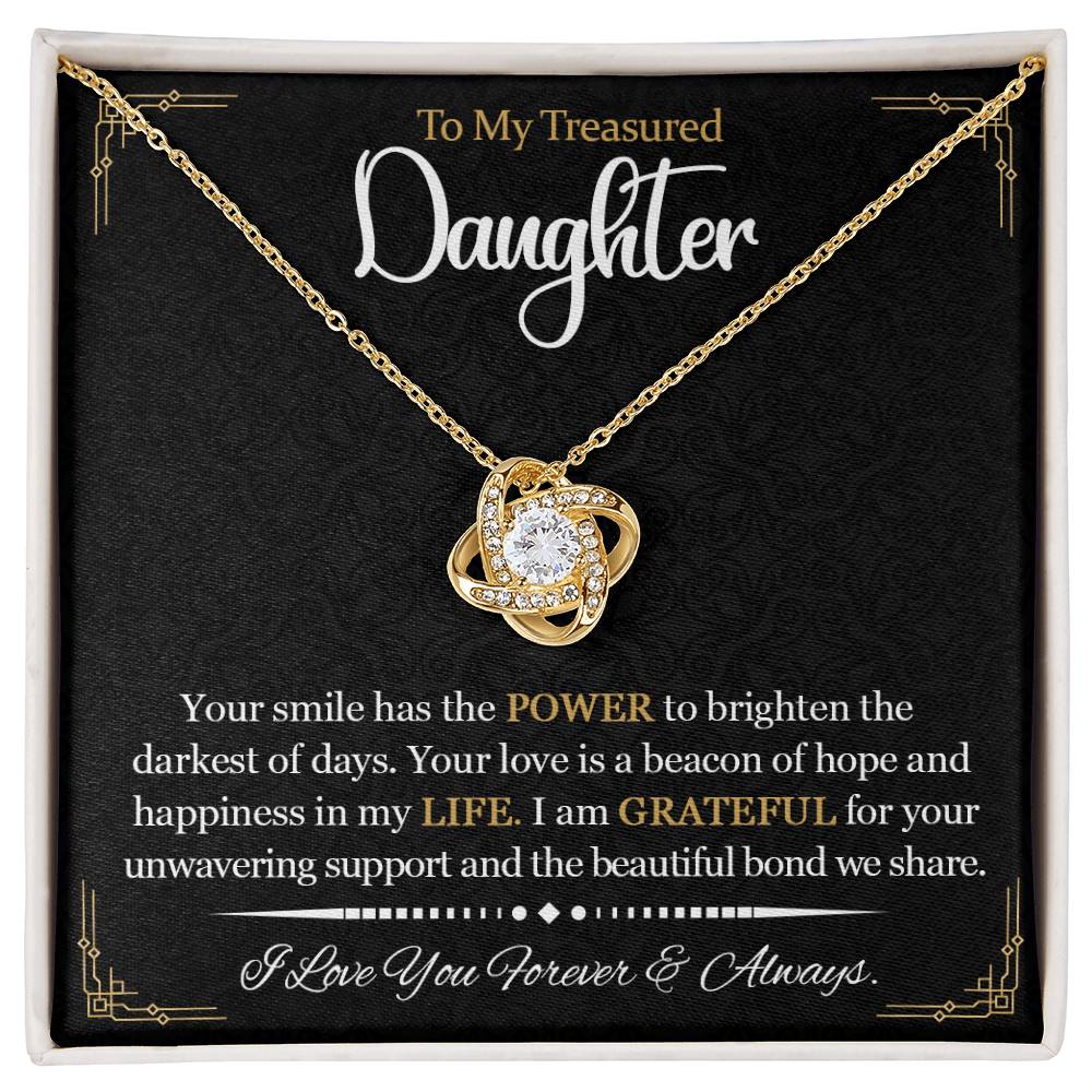 To my Daughter | Gift for Daughter | Love Knot Necklace