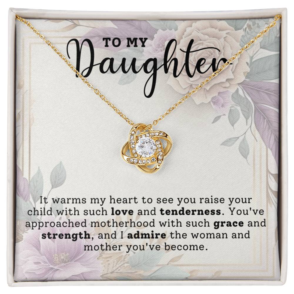 To my Daughter | Gift for Daughter | Love Knot Necklace