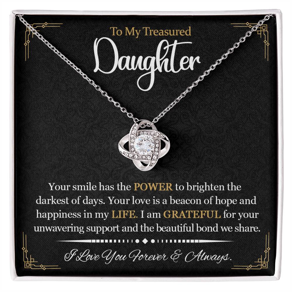 To my Daughter | Gift for Daughter | Love Knot Necklace