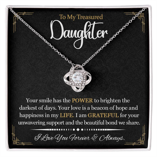 To my Daughter | Gift for Daughter | Love Knot Necklace