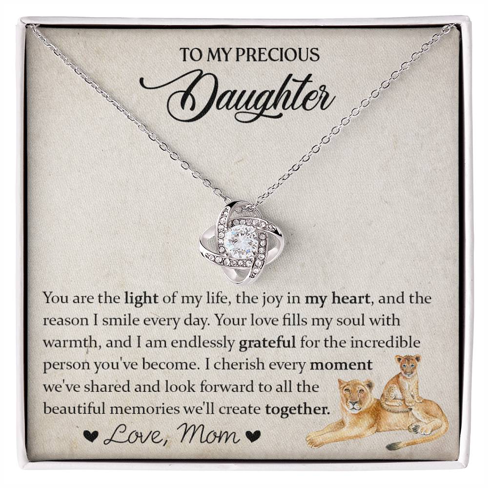 To my Daughter | Gift for Daughter | Love Knot Necklace