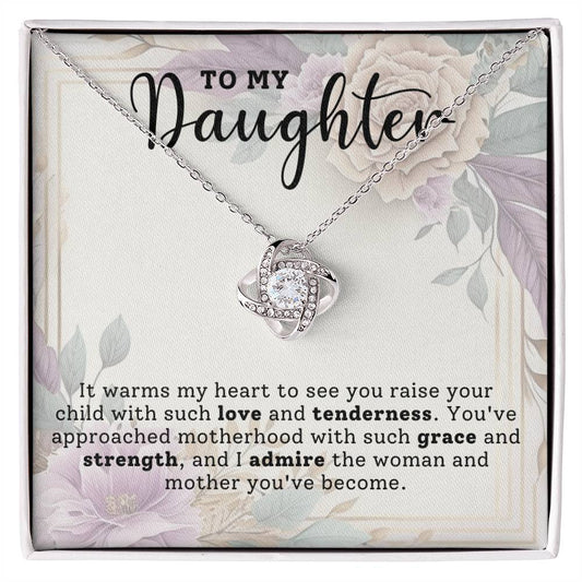 To my Daughter | Gift for Daughter | Love Knot Necklace