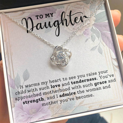 To my Daughter | Gift for Daughter | Love Knot Necklace