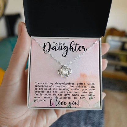 To my Daughter | Gift for Daughter | Love Knot Necklace