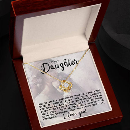 To my Daughter | Gift for Daughter | Love Knot Necklace