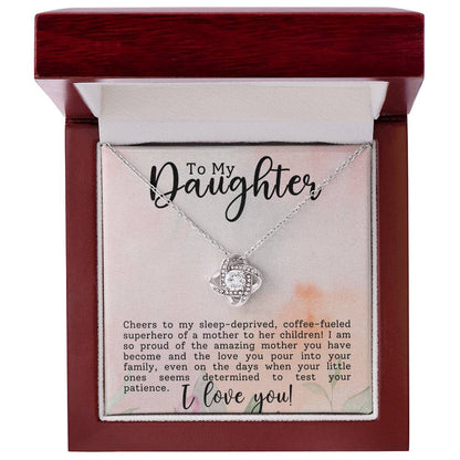 To my Daughter | Gift for Daughter | Love Knot Necklace