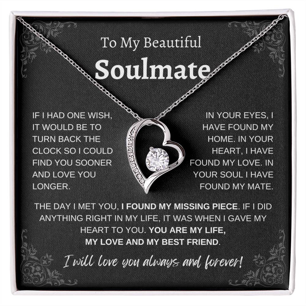 To My Beautiful Soulmate | Forever Love Necklace