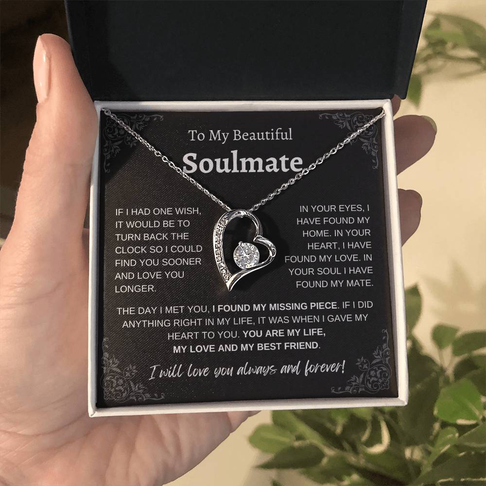 To My Beautiful Soulmate | Forever Love Necklace