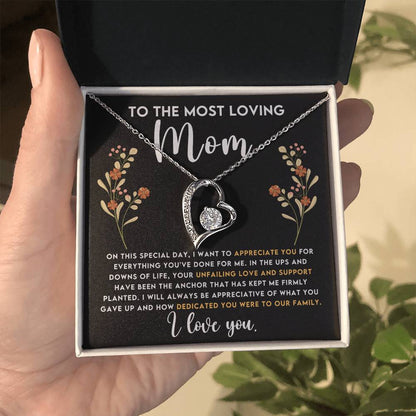 Gift for Mom | To my Mom | Forever Love Necklace