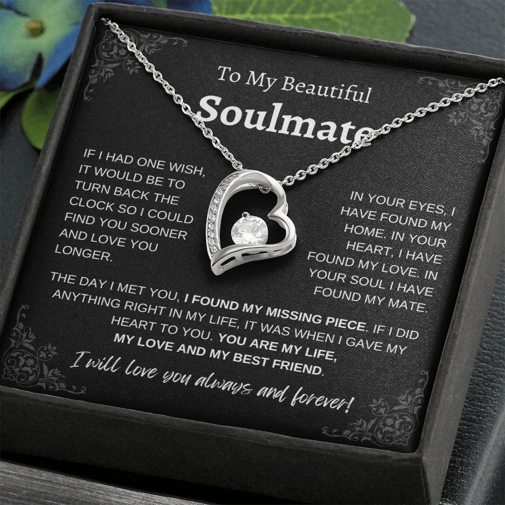 To My Beautiful Soulmate | Forever Love Necklace