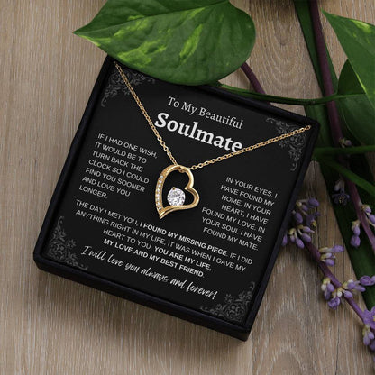 To My Beautiful Soulmate | Forever Love Necklace